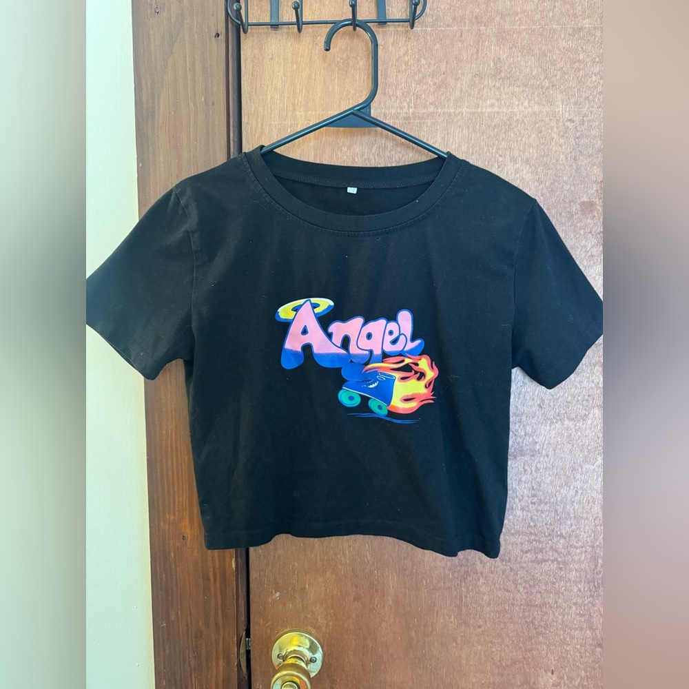 Trendy Black Graphic Women's Tee